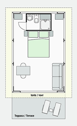 SAFARI LODGE Deluxe Class 24 m2 (temel model)